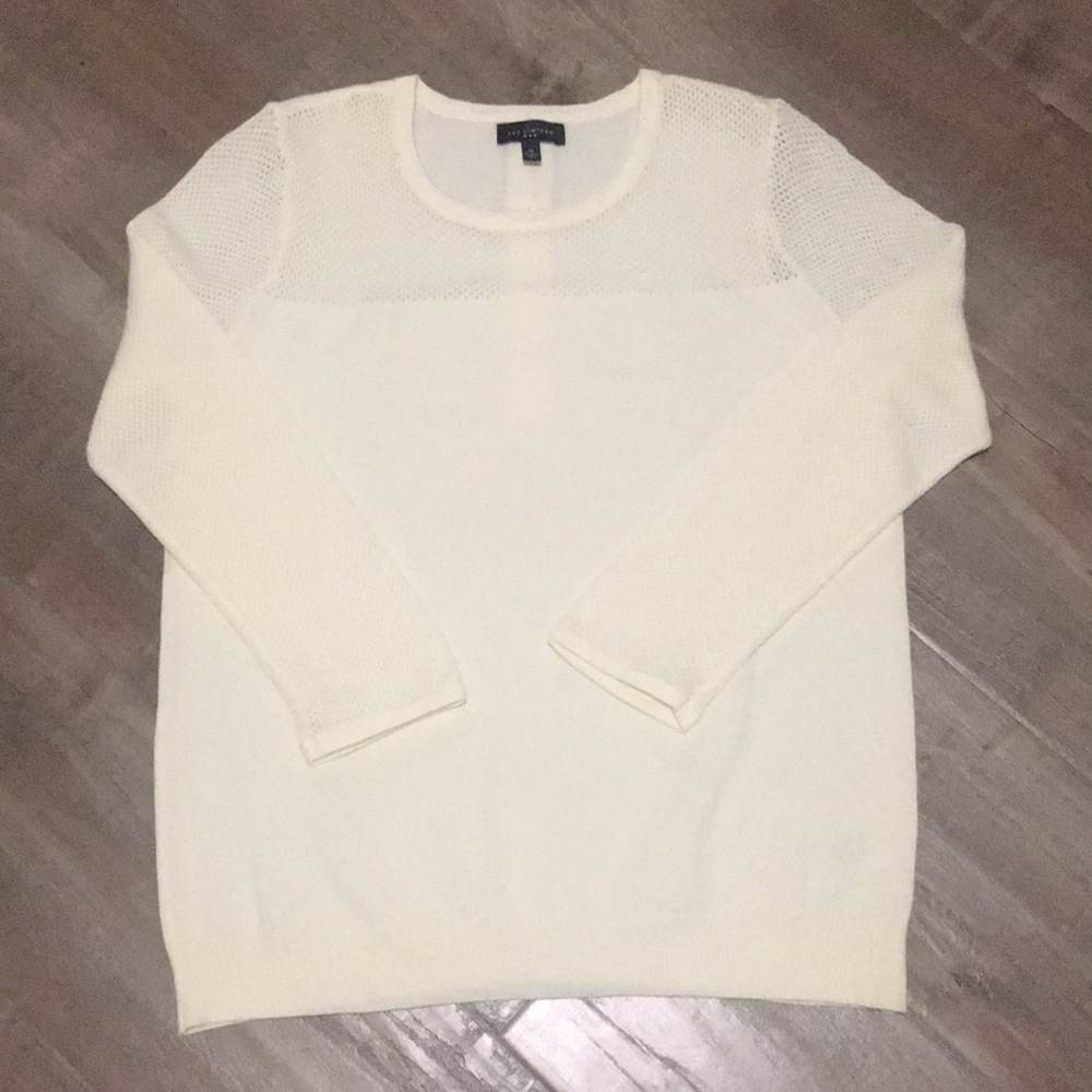 The Limited | Cream Cut Out Sweater | Sz M